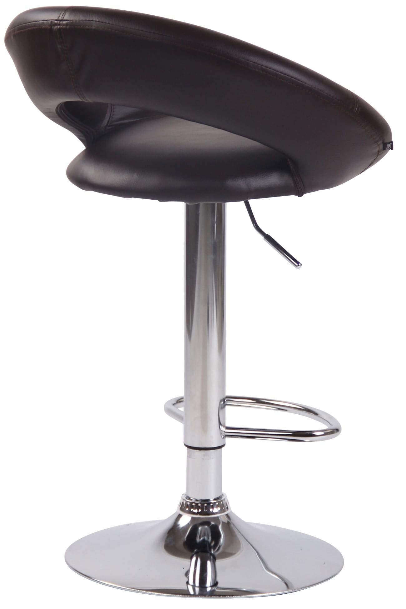2er Set Barhocker Olinda Kunstleder chrom