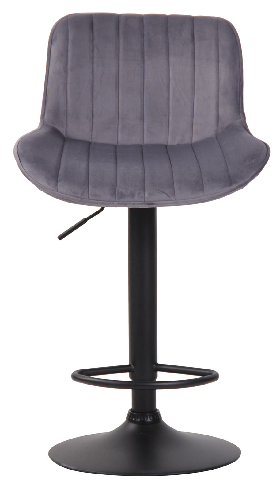2er Set Barhocker Lentini Samt schwarz