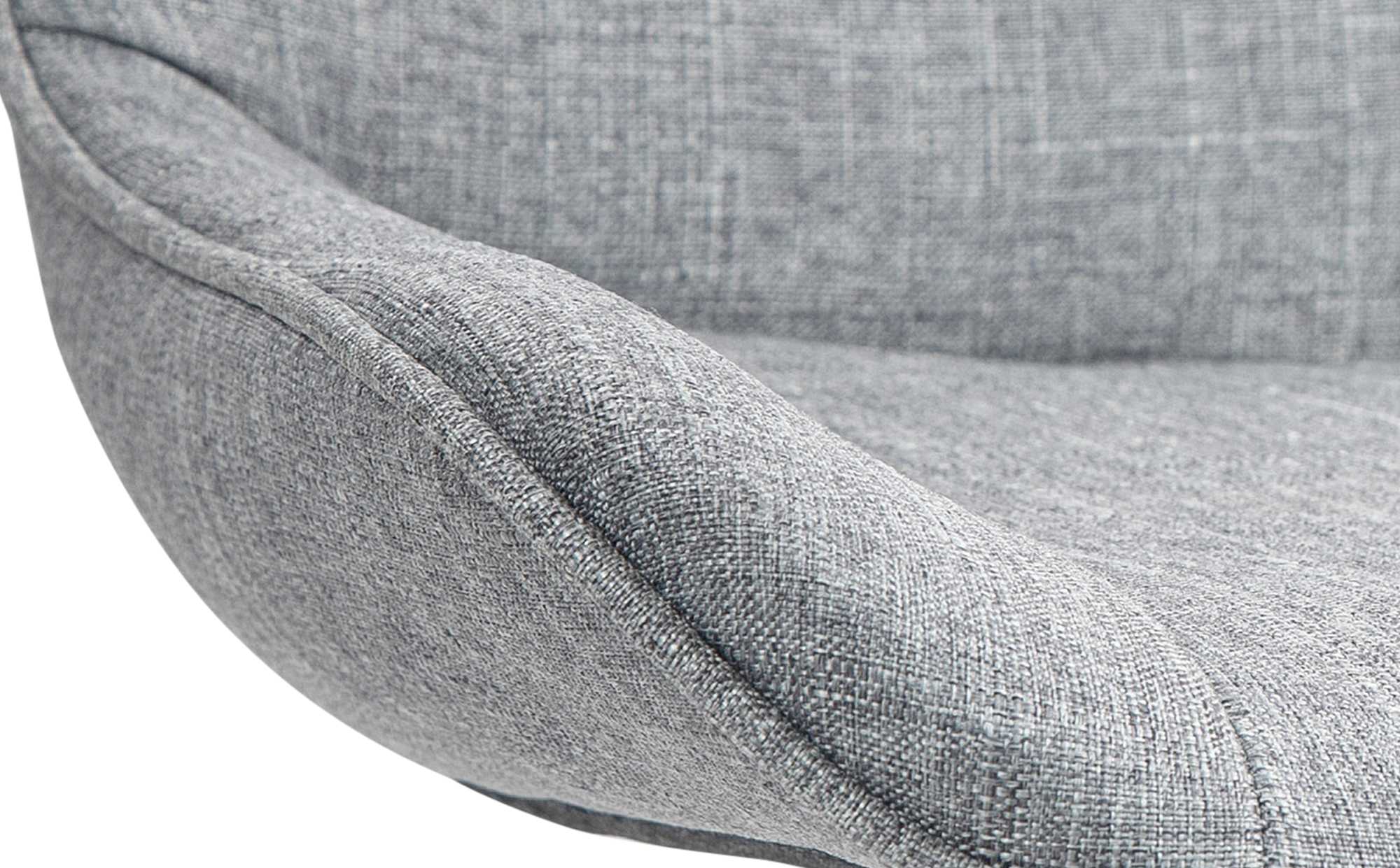 Barhocker Vonore Stoff chrom