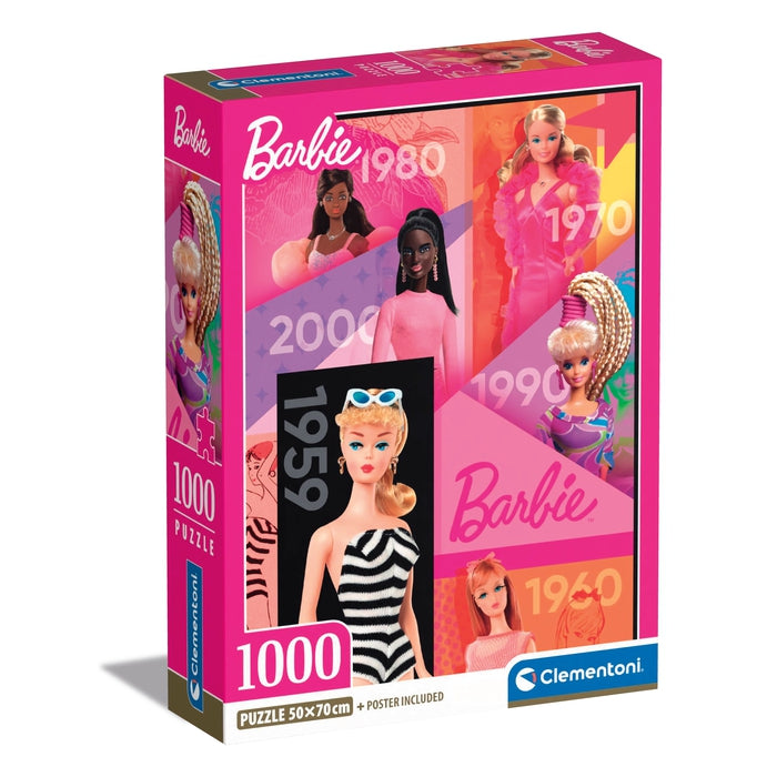 Clementoni Puzzles 1000 Teile Puzzle Barbie 60 Years - Barbie