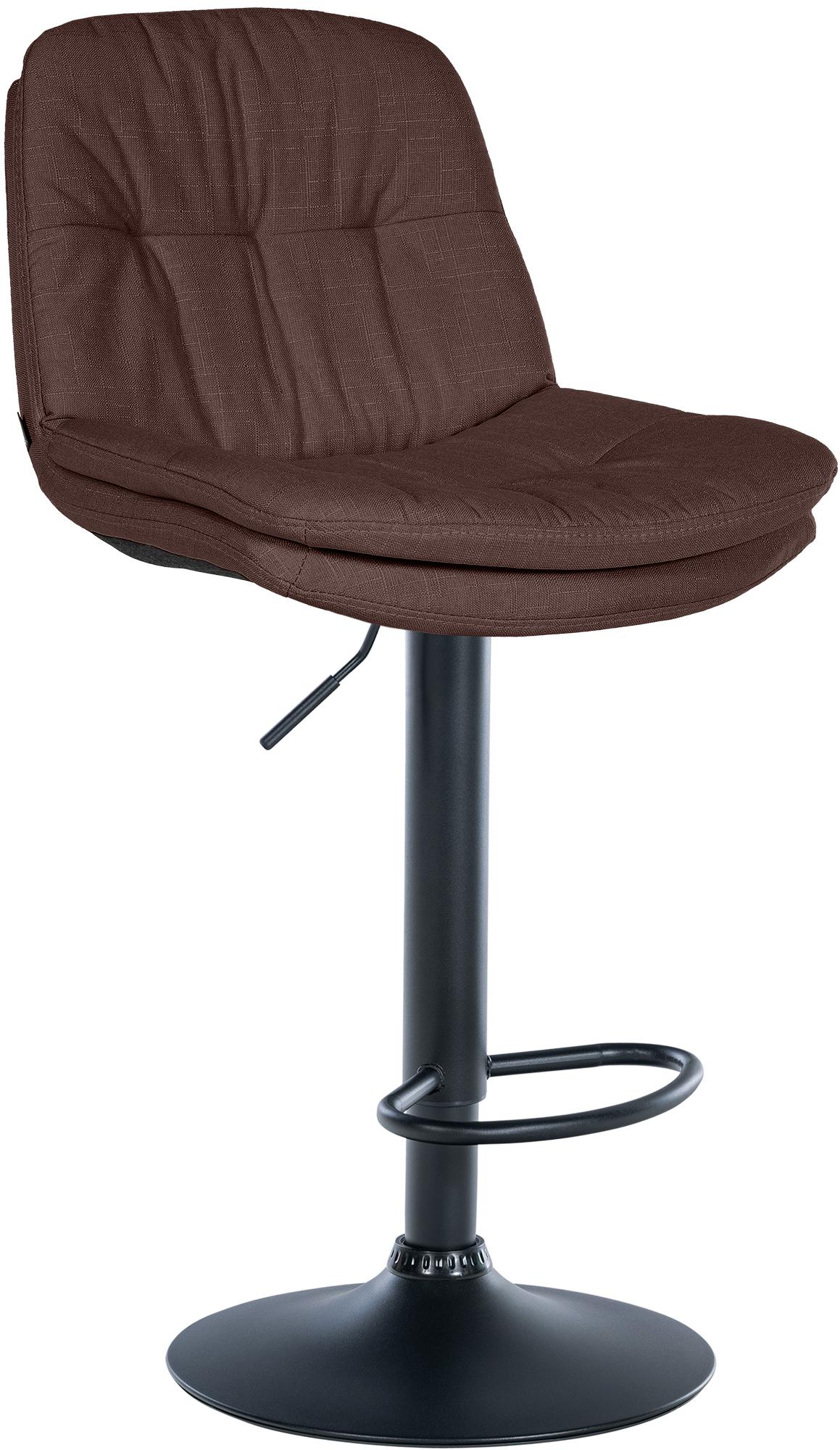 Barhocker Laurel Stoff schwarz