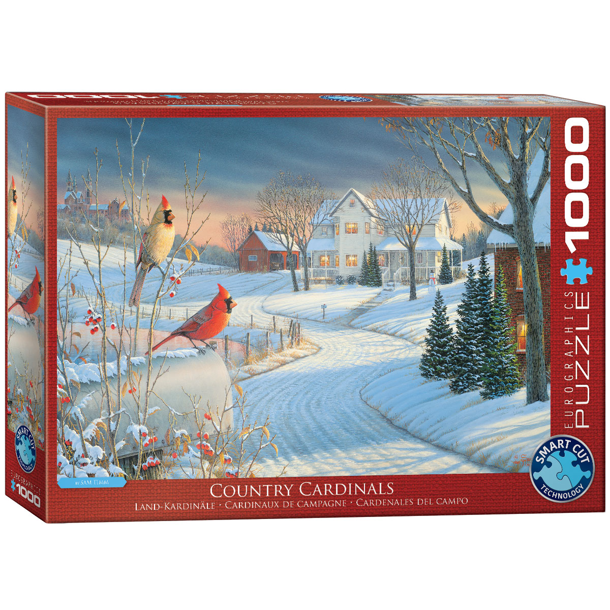 Eurographics Puzzles Landkardinäle von Sam Timm 1000 Teile Puzzle
