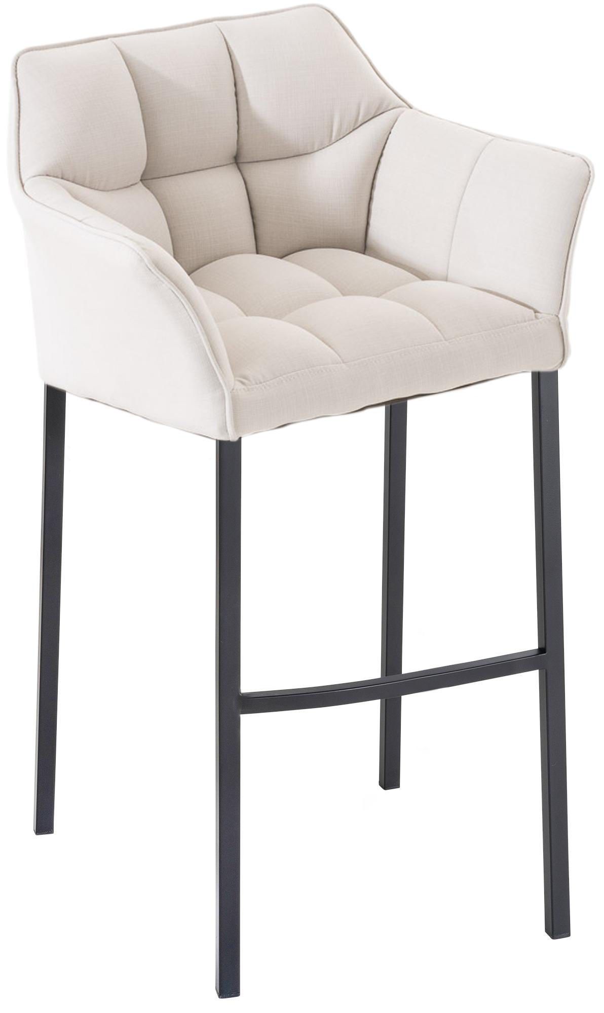 Barhocker Damaso B Stoff mit 4-Fuß Gestell