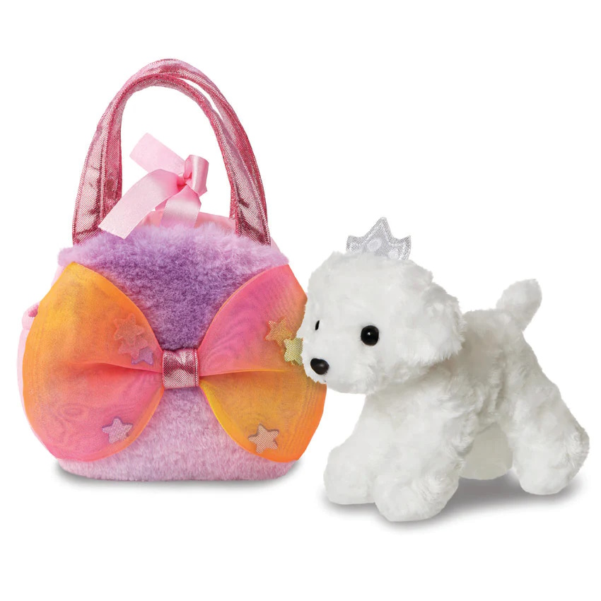 Aurora Plüschfiguren Fancy Pals - Big Bow Princess Puppy - ca. 20 cm Plüschfigur