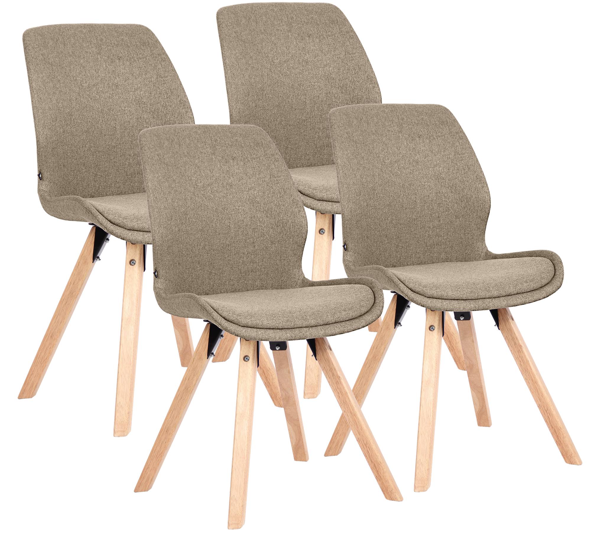 4er Set Stuhl Luna Stoff