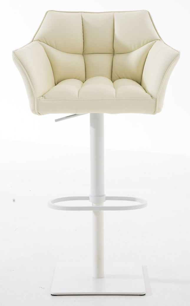 2er Set Barhocker Damaso Kunstleder weiß