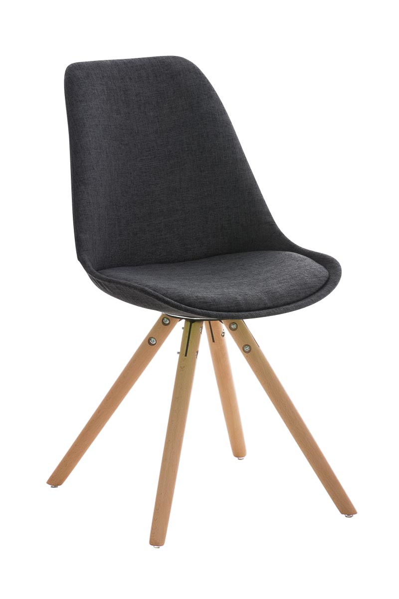 Stuhl Pegleg Stoff Rund natura