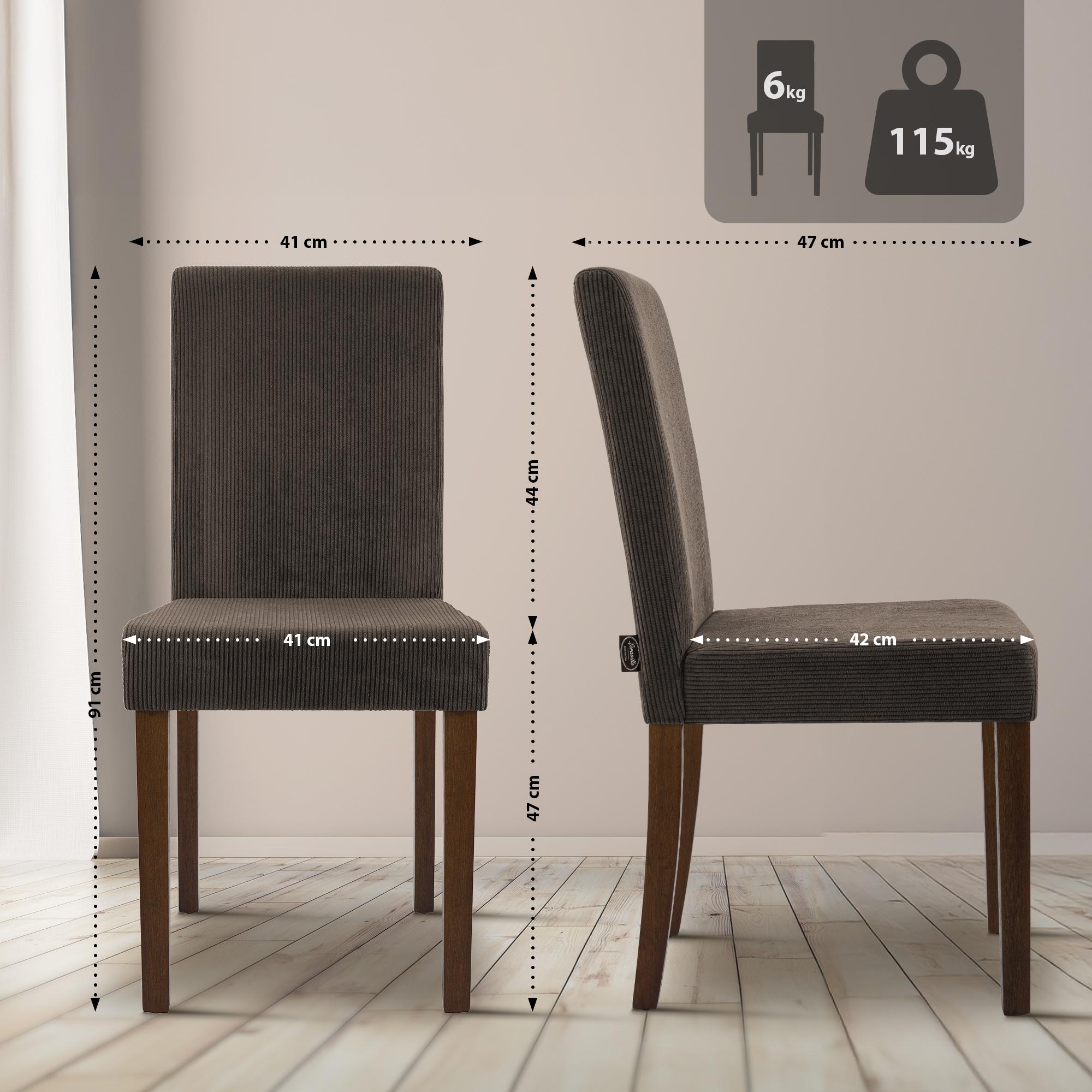 Esszimmerstuhl Ina Cord antik dunkel