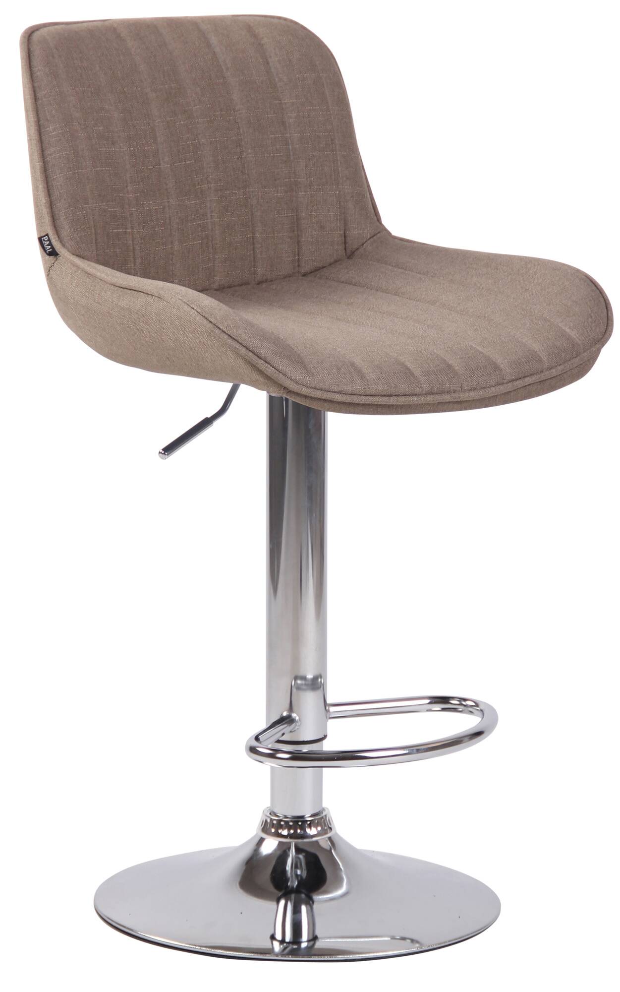 2er Set Barhocker Lentini Stoff chrom