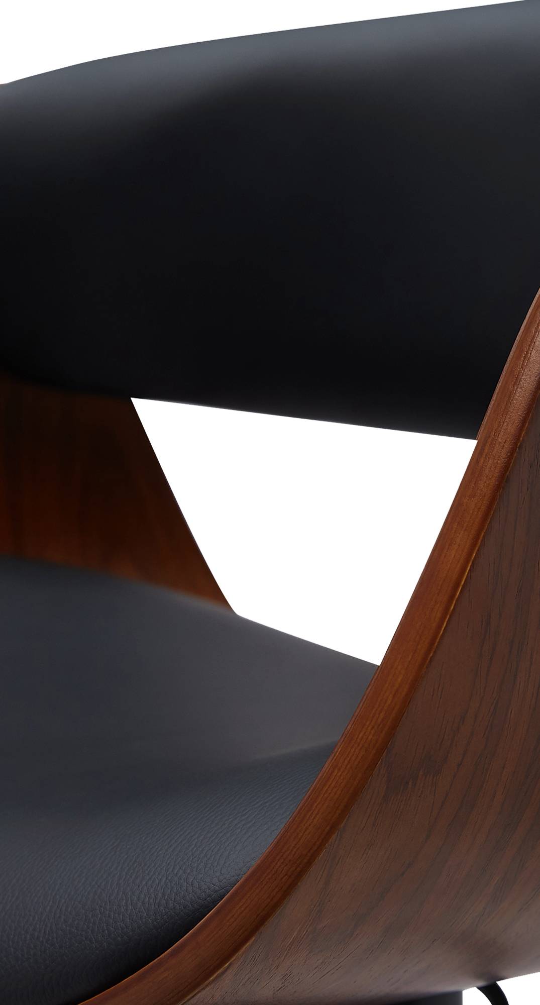 Barhocker Portmore Kunstleder schwarz