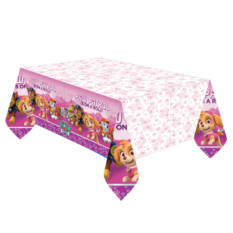 Riethmüller - Amscan Küchenutensilien Paw Patrol Pink - Tischdecke 137 x 243 cm