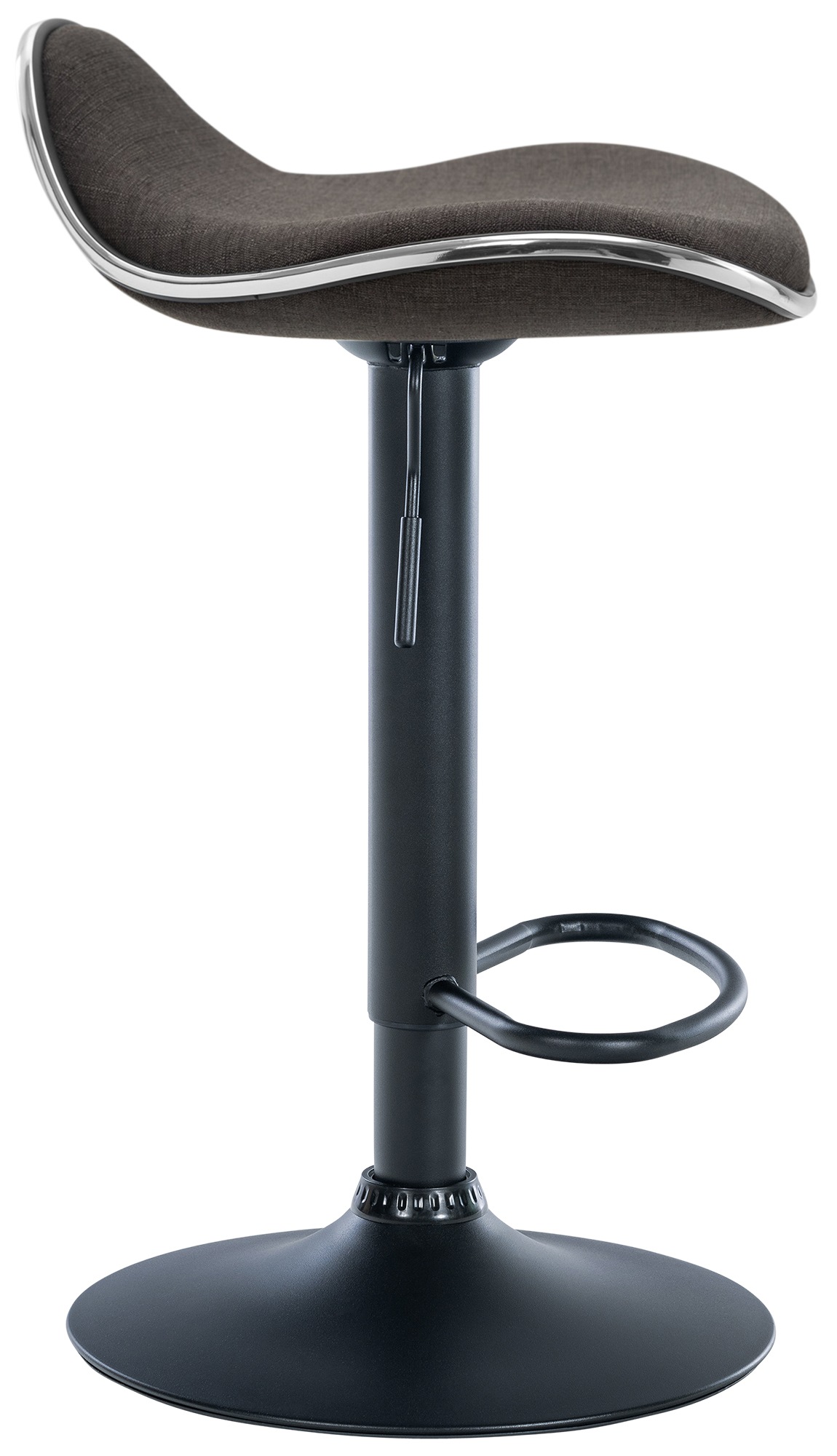 Barhocker Shanghai Stoff schwarz