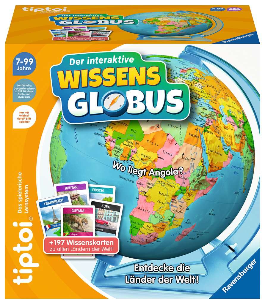 Ravensburger Elektronisches Spielzeug tiptoi® - Der interaktive Wissens-Globus