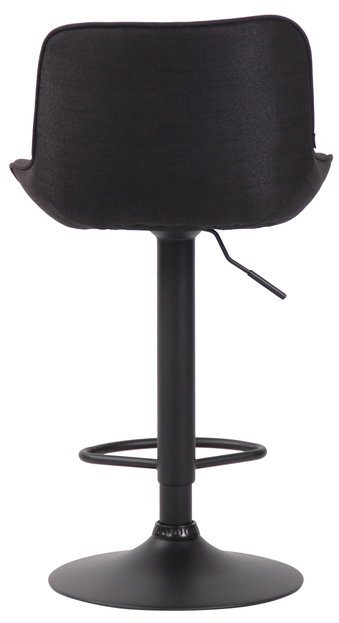 Barhocker Lentini Stoff schwarz