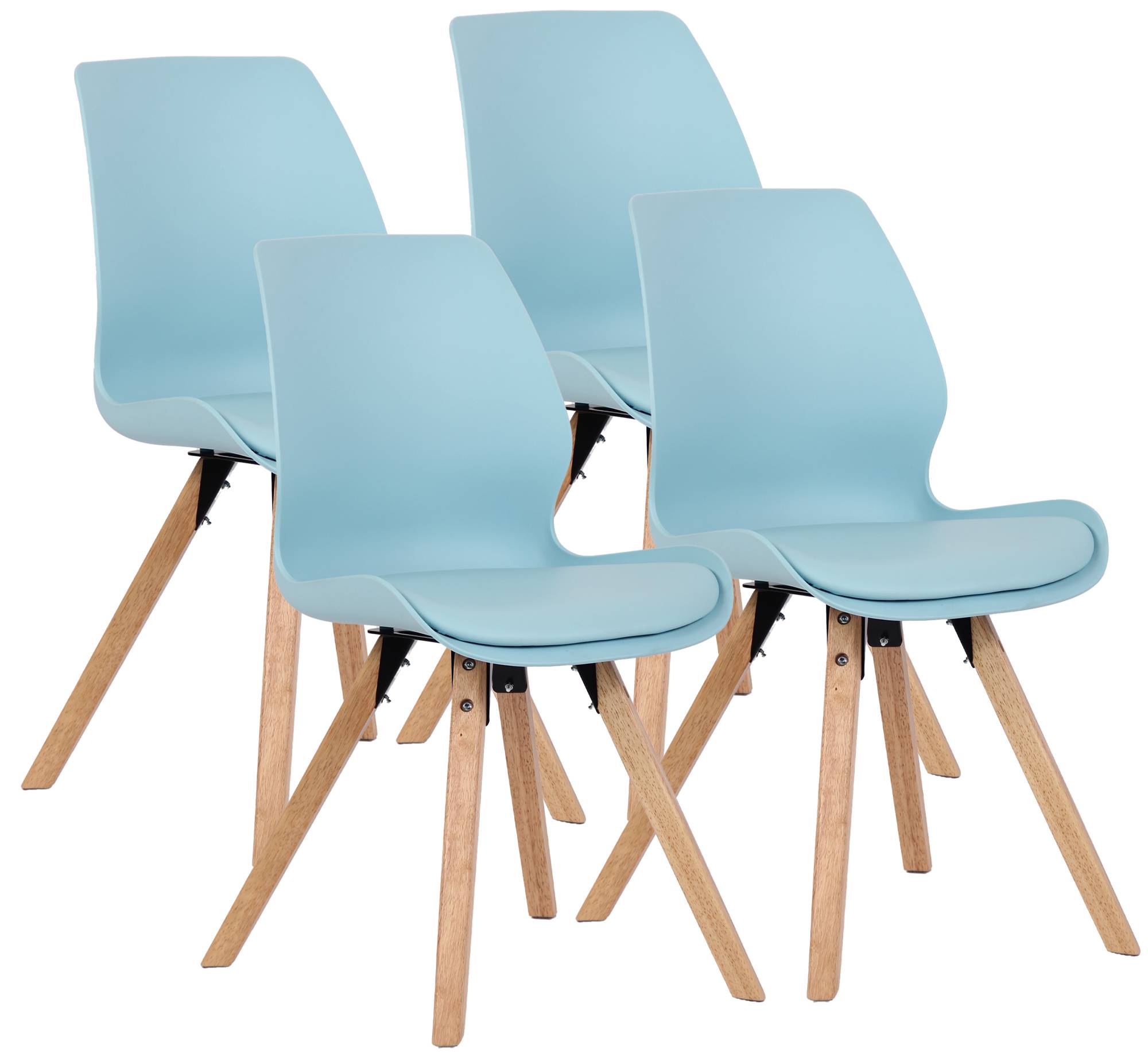 4er Set Stuhl Luna Kunststoff