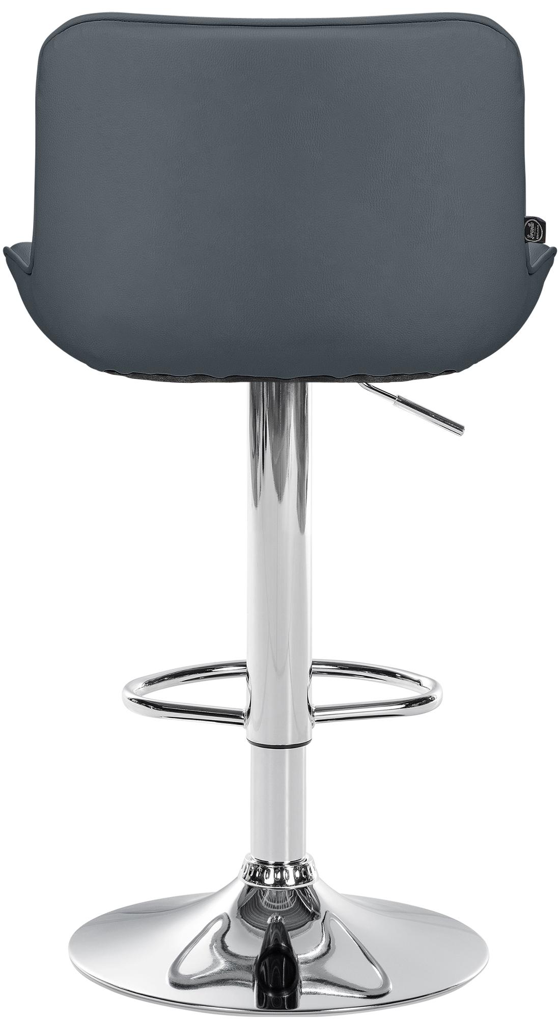 2er Set Barhocker Vonore Kunstleder chrom