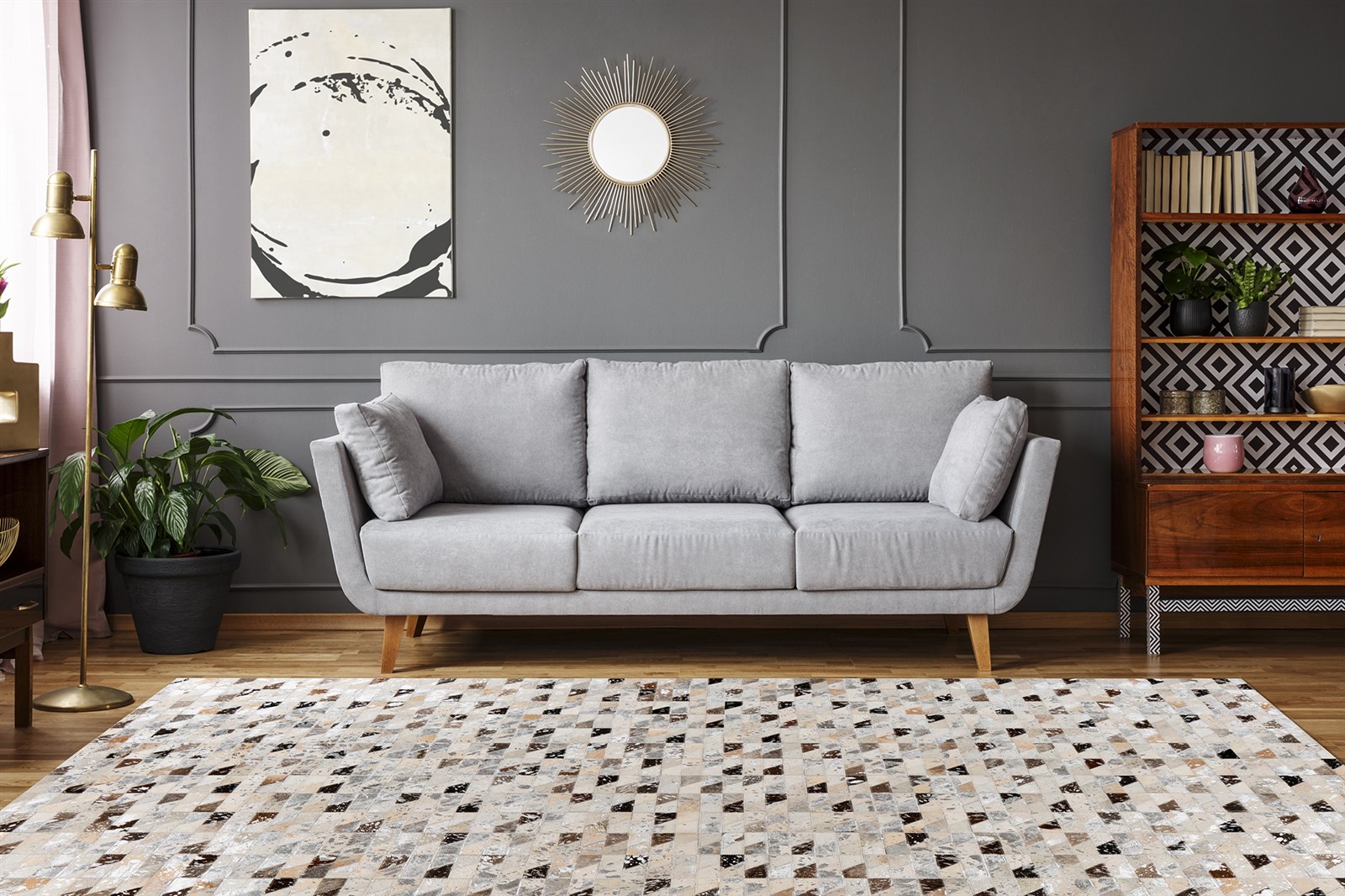 Teppich Lavin 625 Silber / Multi 80cm x 150cm