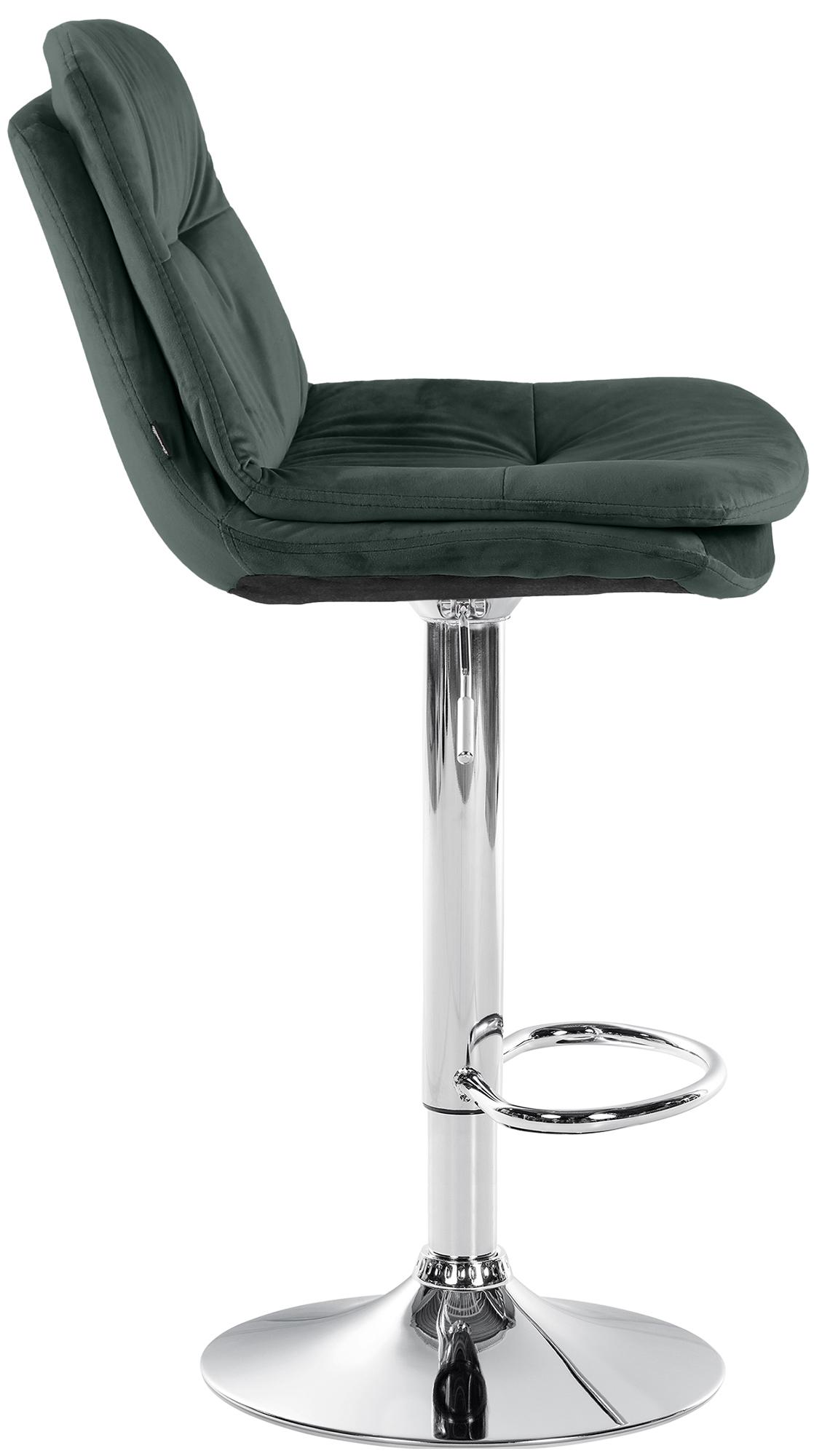 Barhocker Laurel Samt chrom