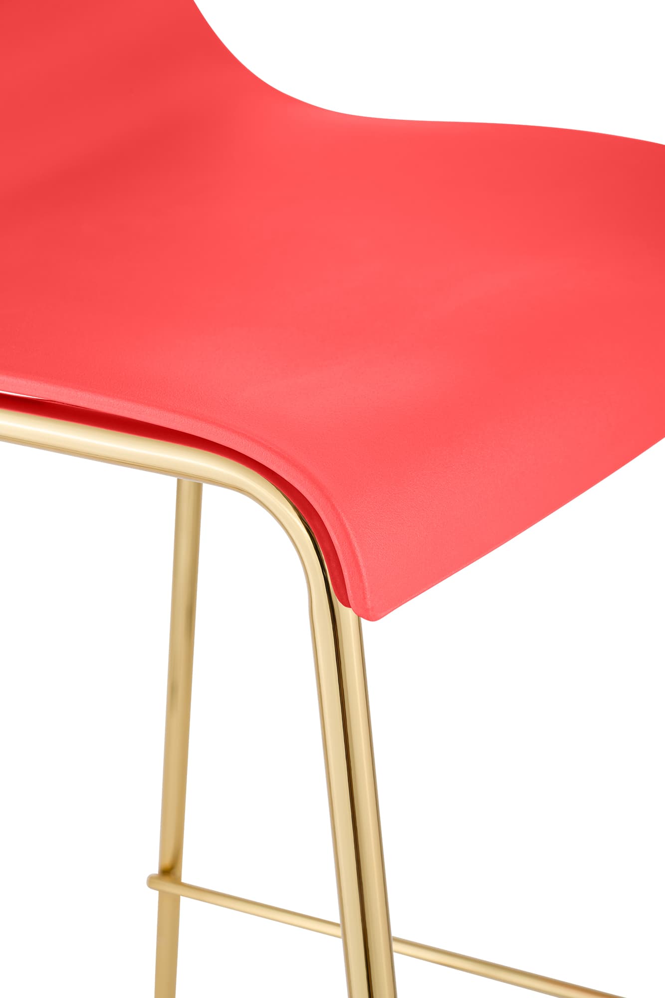 Barhocker Hoover Kunststoff 4-Fuß Gold