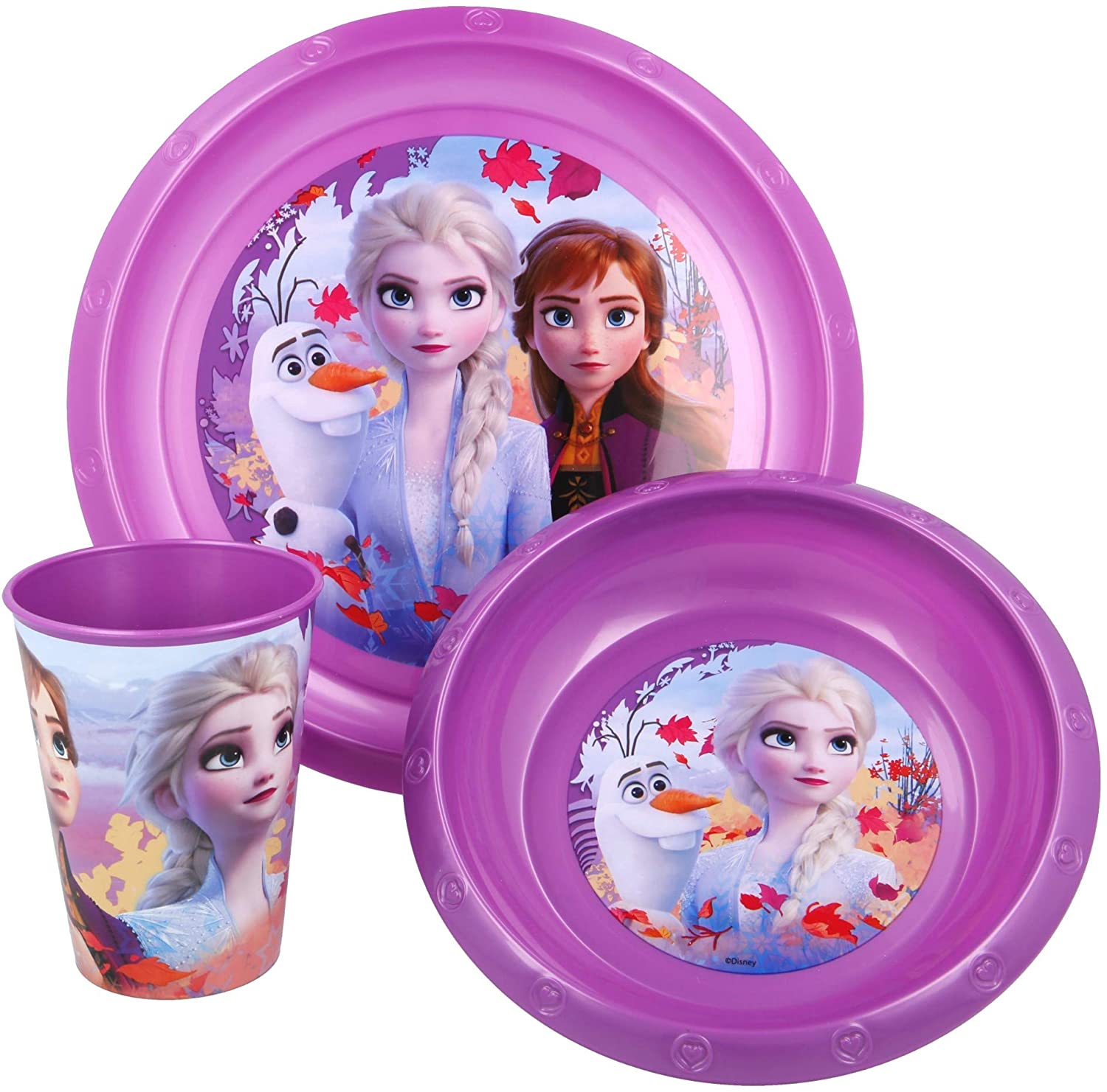 Stor Küchenutensilien Disney Frozen 2/ Die Eiskönigin 2 - 3 -teiliges Geschirrset