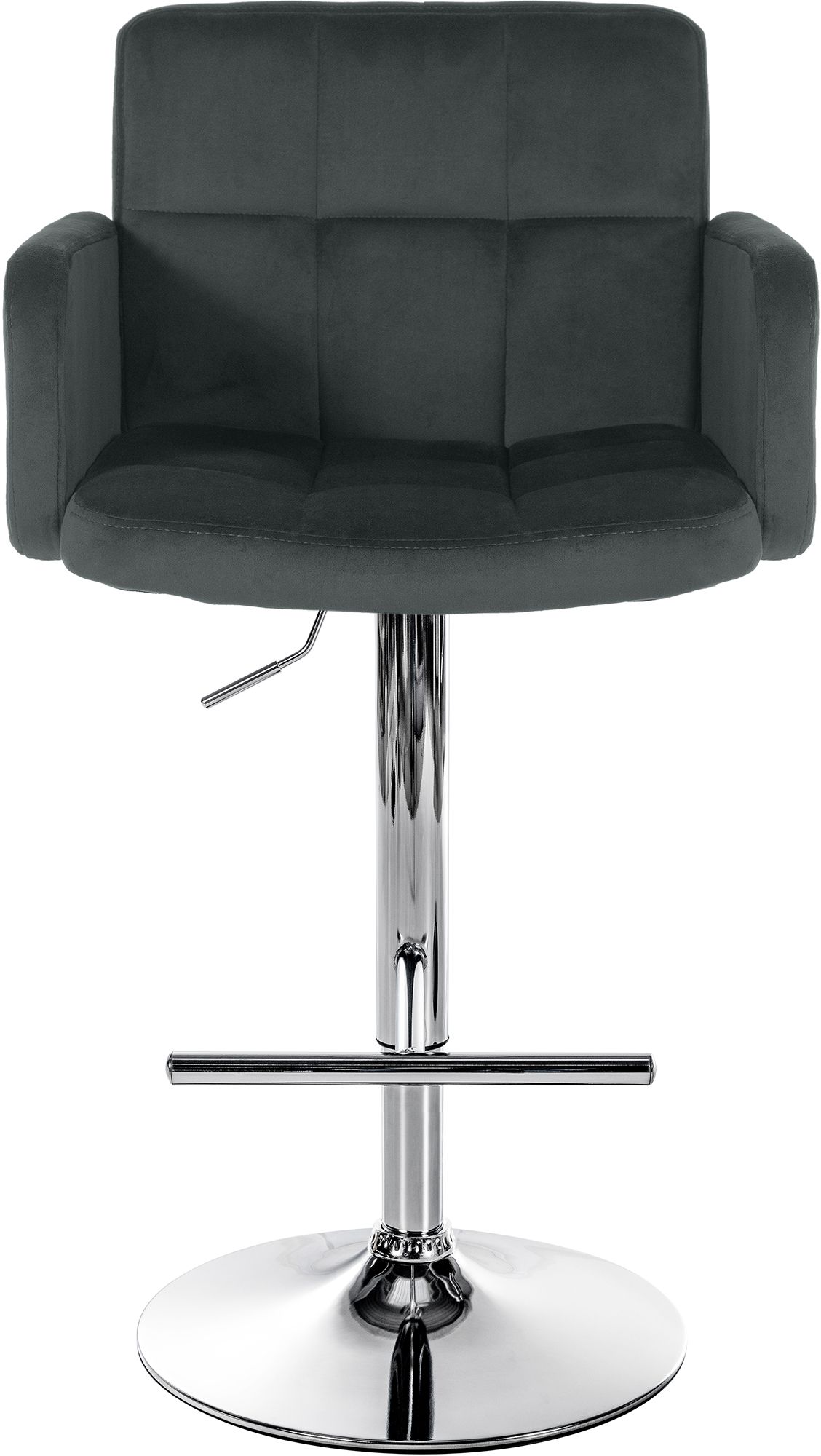 Barhocker Los Angeles Samt chrom
