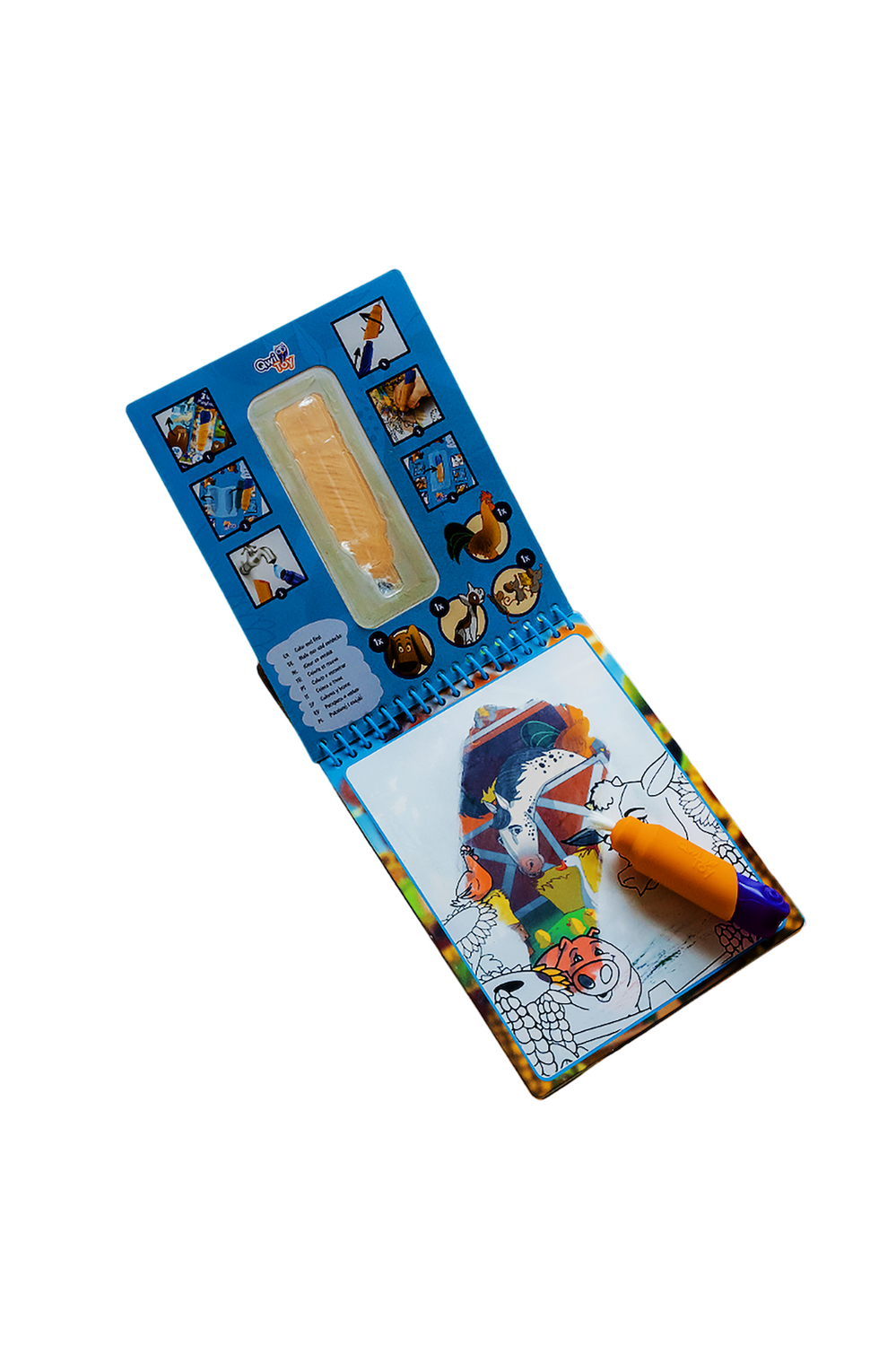 QwiToy Malen & Basteln Qwi Toy 3 in 1 Spielbuch - Tiere