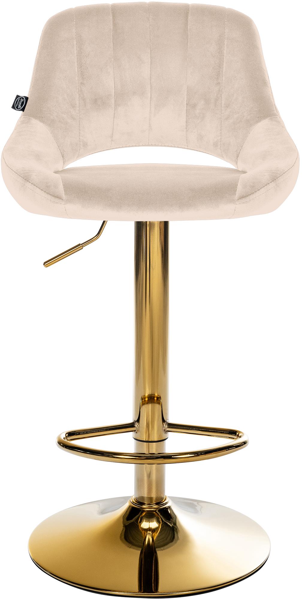 Barhocker Milet Samt gold