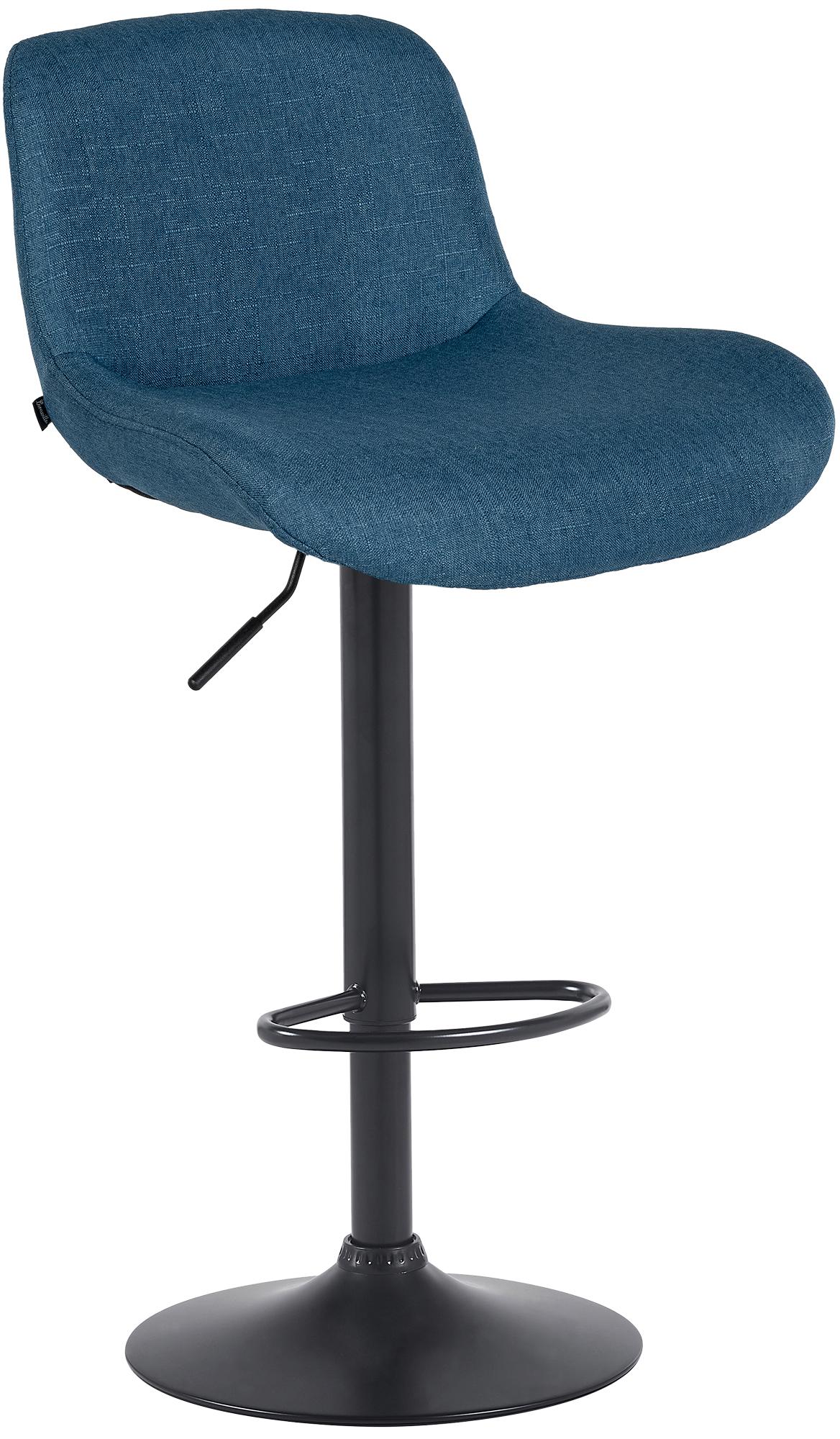 Barhocker Solon Schwarz Stoff
