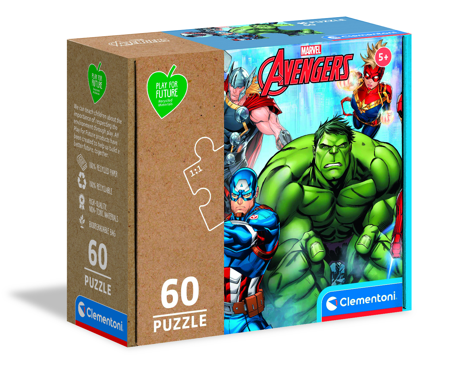 Clementoni Puzzles Clementoni 26101 - 60 Teile Puzzle - Avengers