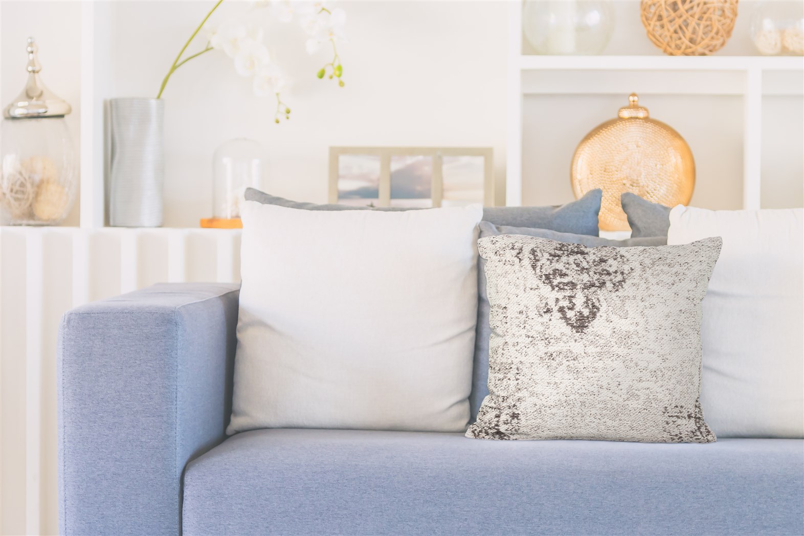 Deko-Kissen Nostalgia Pillow 285 Anthrazit 45cm x 45cm