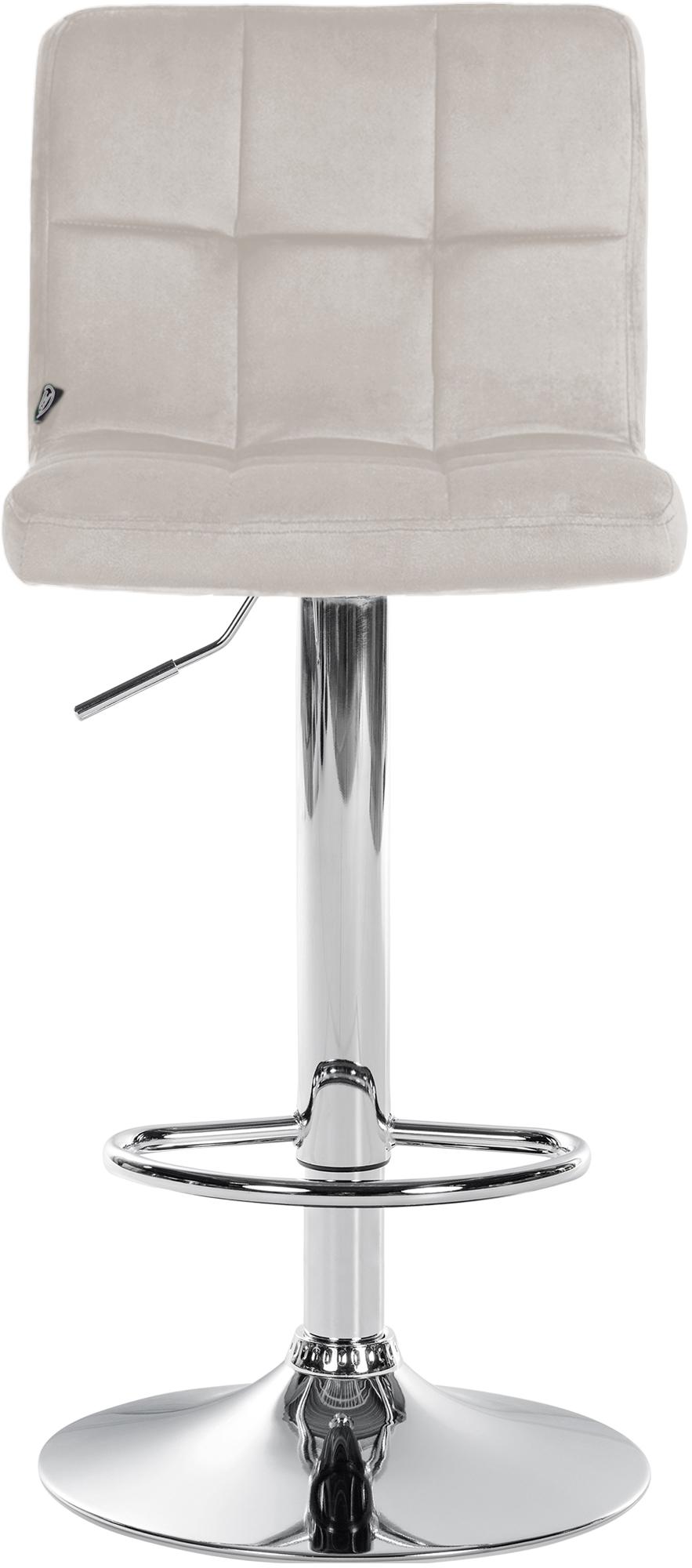 Barhocker Peru Samt chrom