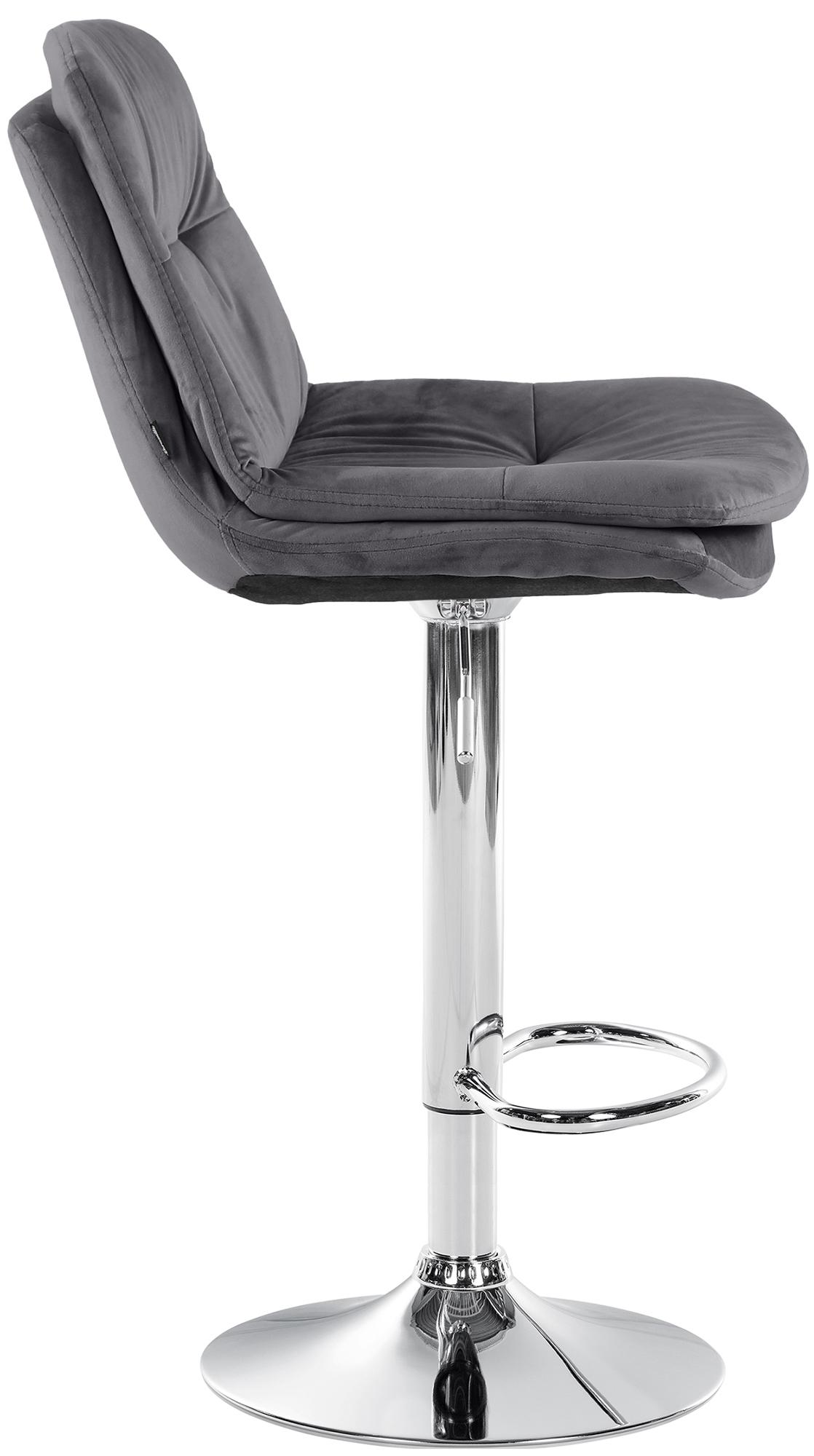 Barhocker Laurel Samt chrom