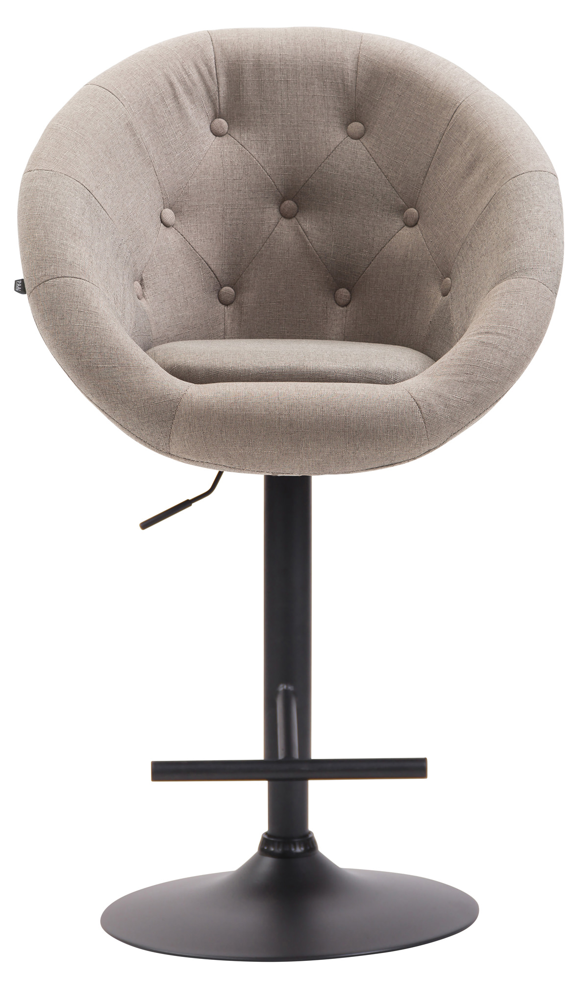 Barhocker London V2 Stoff schwarz