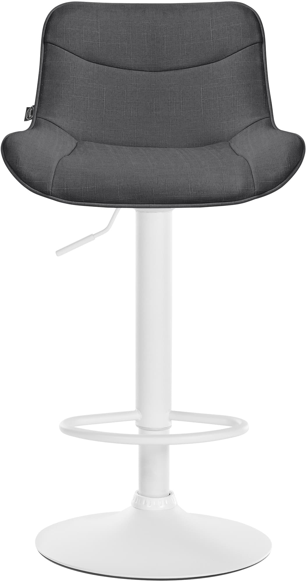 Barhocker Vonore Stoff weiß