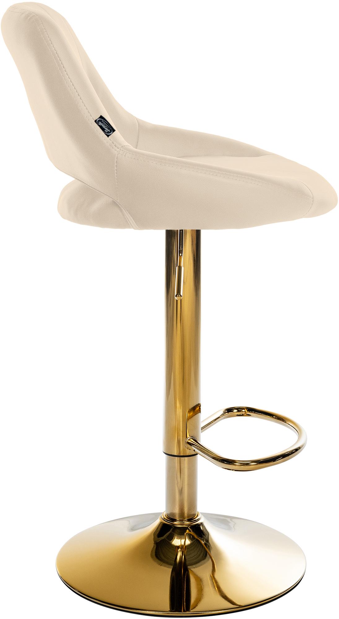 Barhocker Milet Kunstleder gold