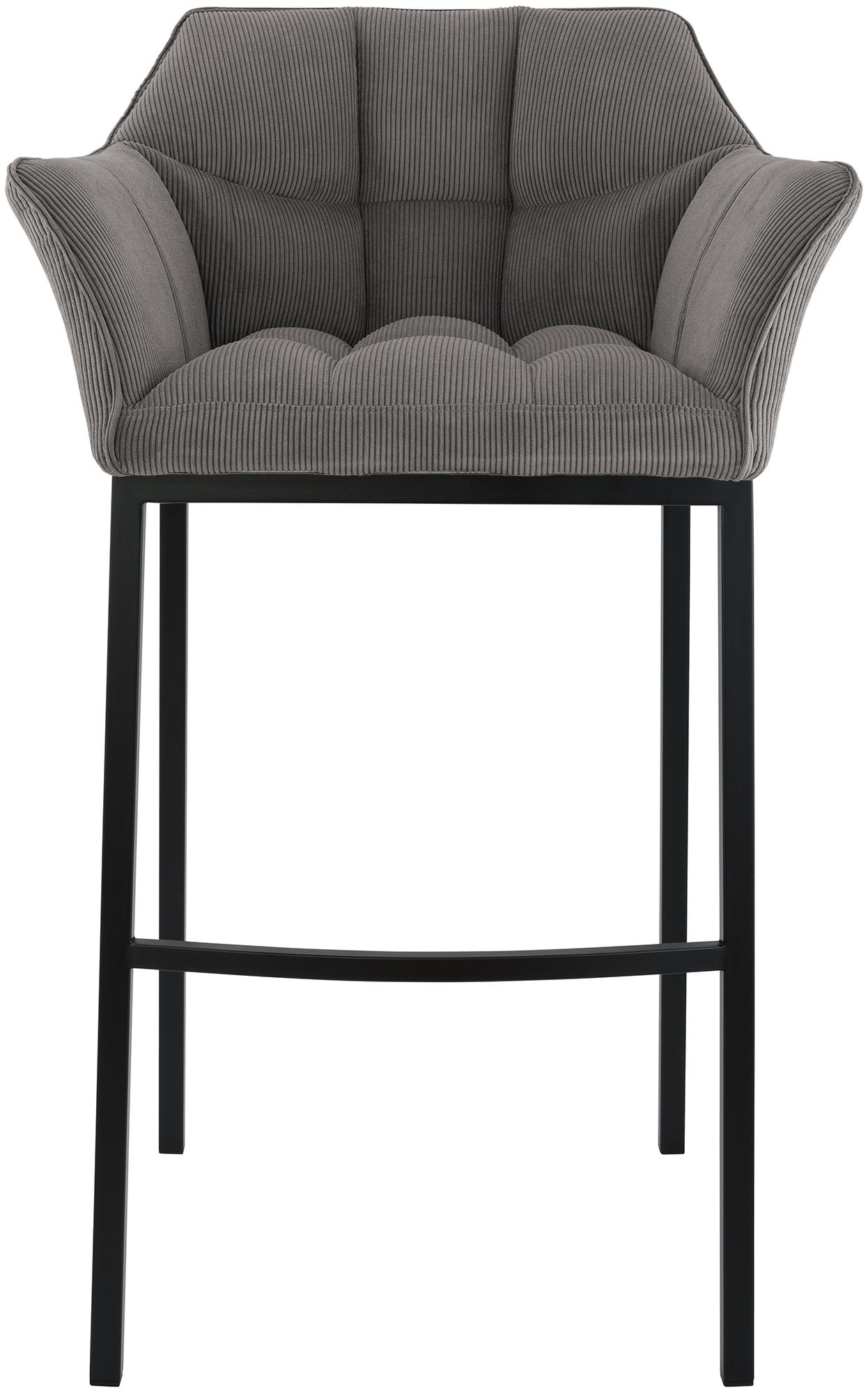 Barhocker Damaso B Cord mit 4-Fuß Gestell