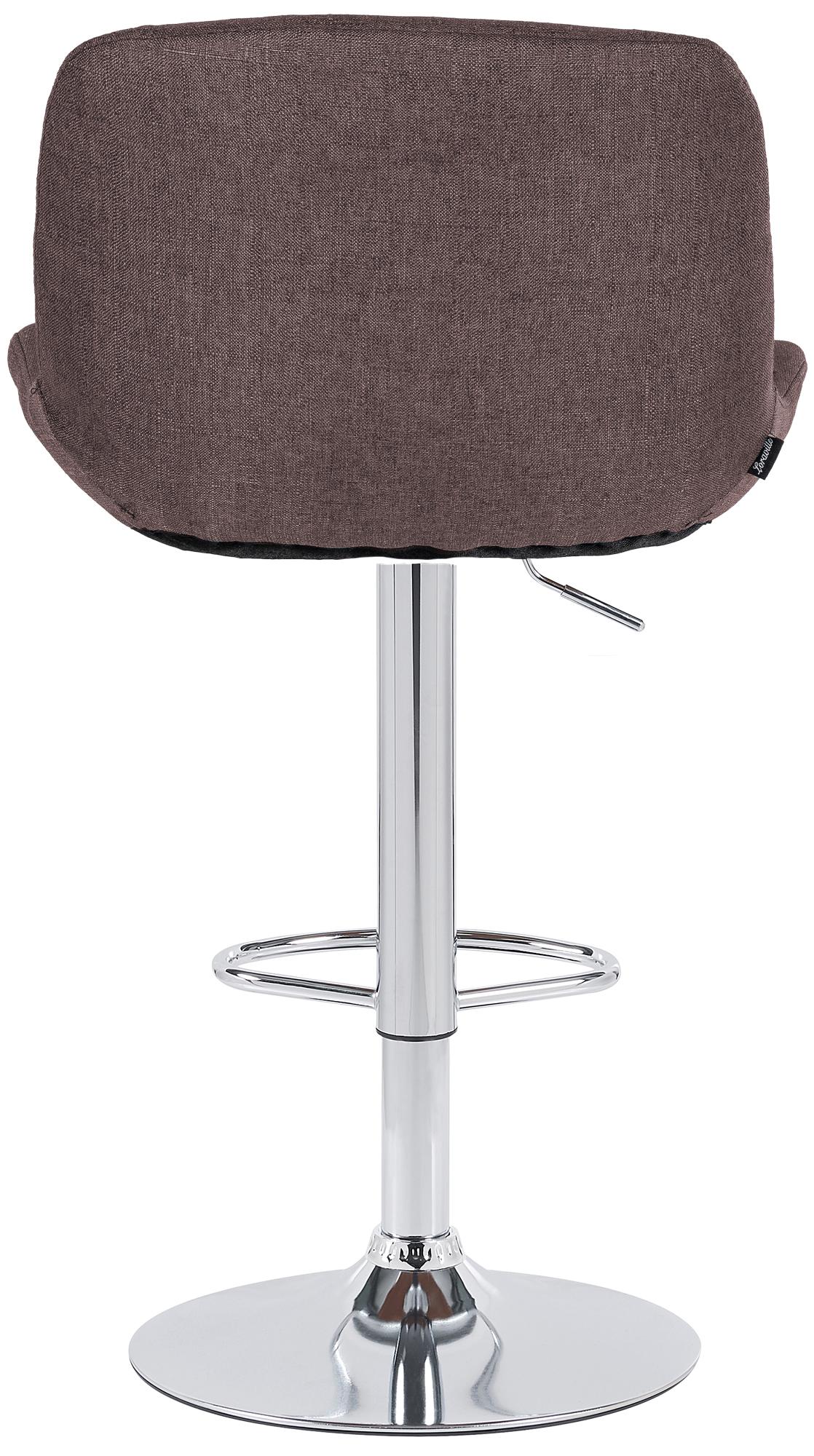 2er Set Barhocker Solon Chrom Stoff
