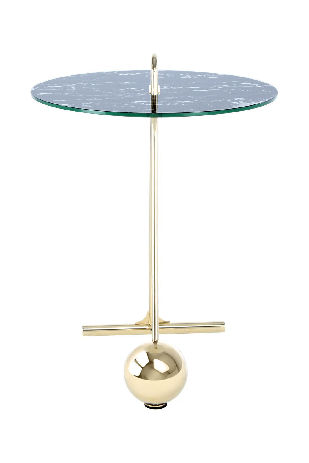Beistelltisch Beistelltisch Pendulum 525 Gold / Schwarz