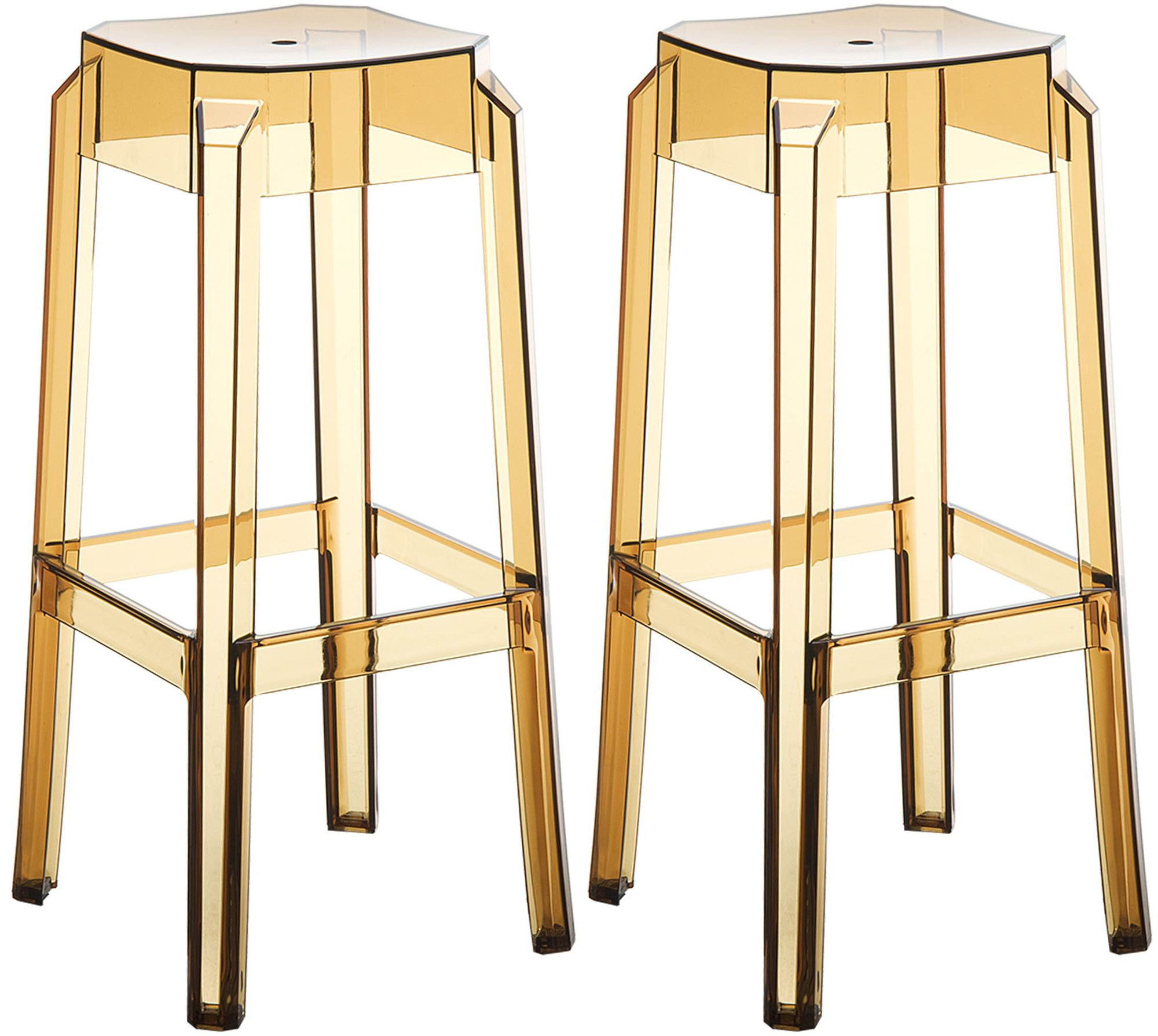 2er Set Barhocker Fox, transparent