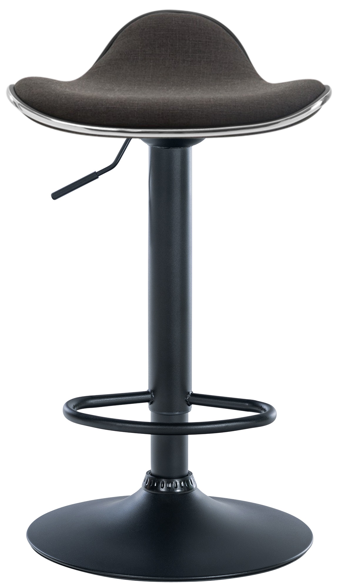 Barhocker Shanghai Stoff schwarz