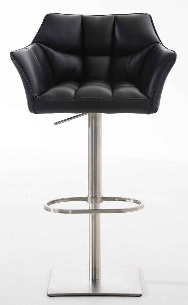 2er Set Barhocker Damaso Kunstleder edelstahl