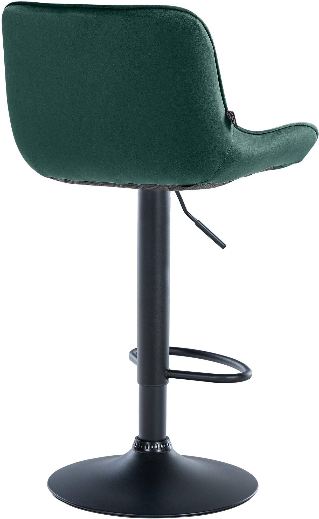 Barhocker Vonore Samt schwarz