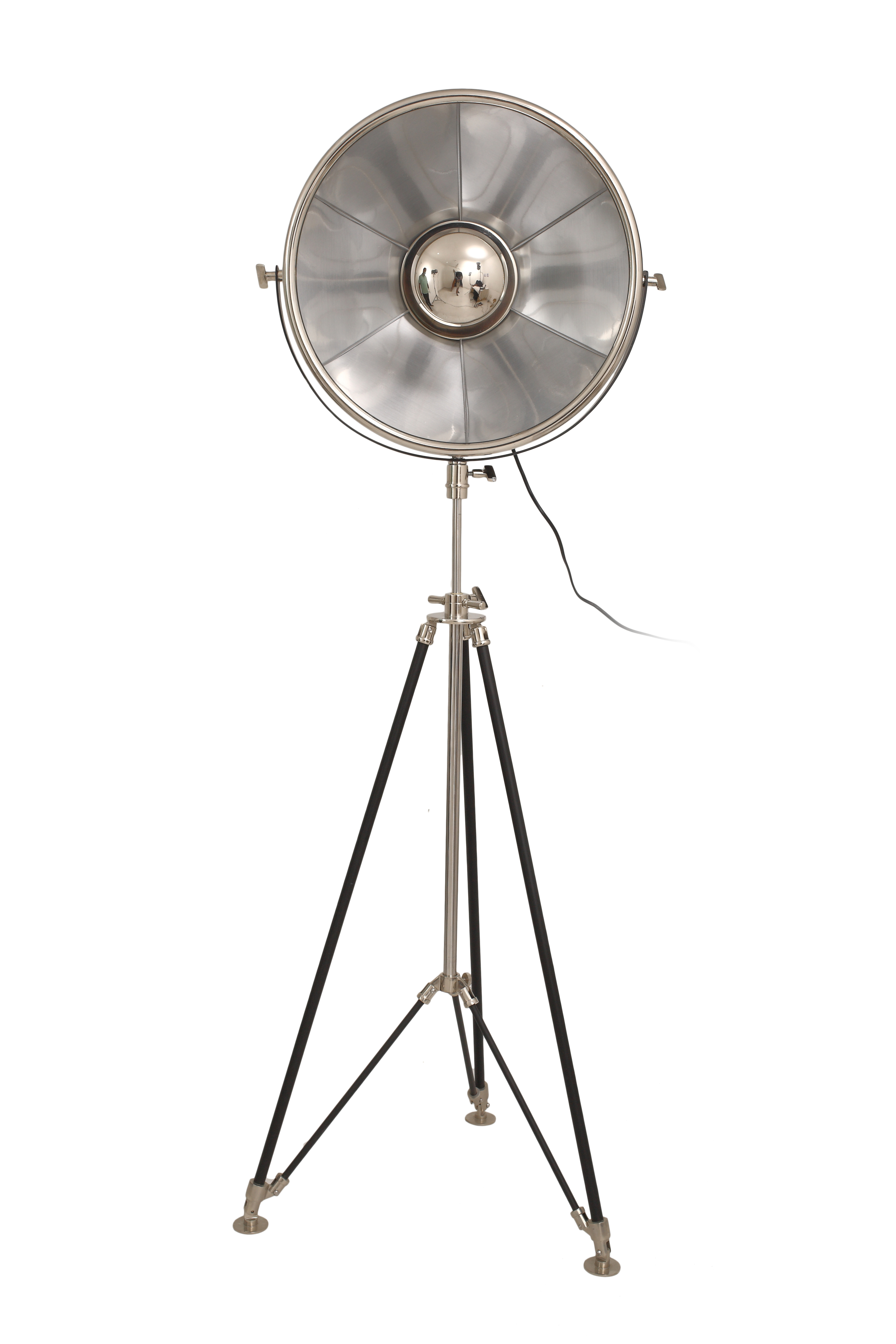 Leuchten Stehlampe Bowie 125 Schwarz / Silber