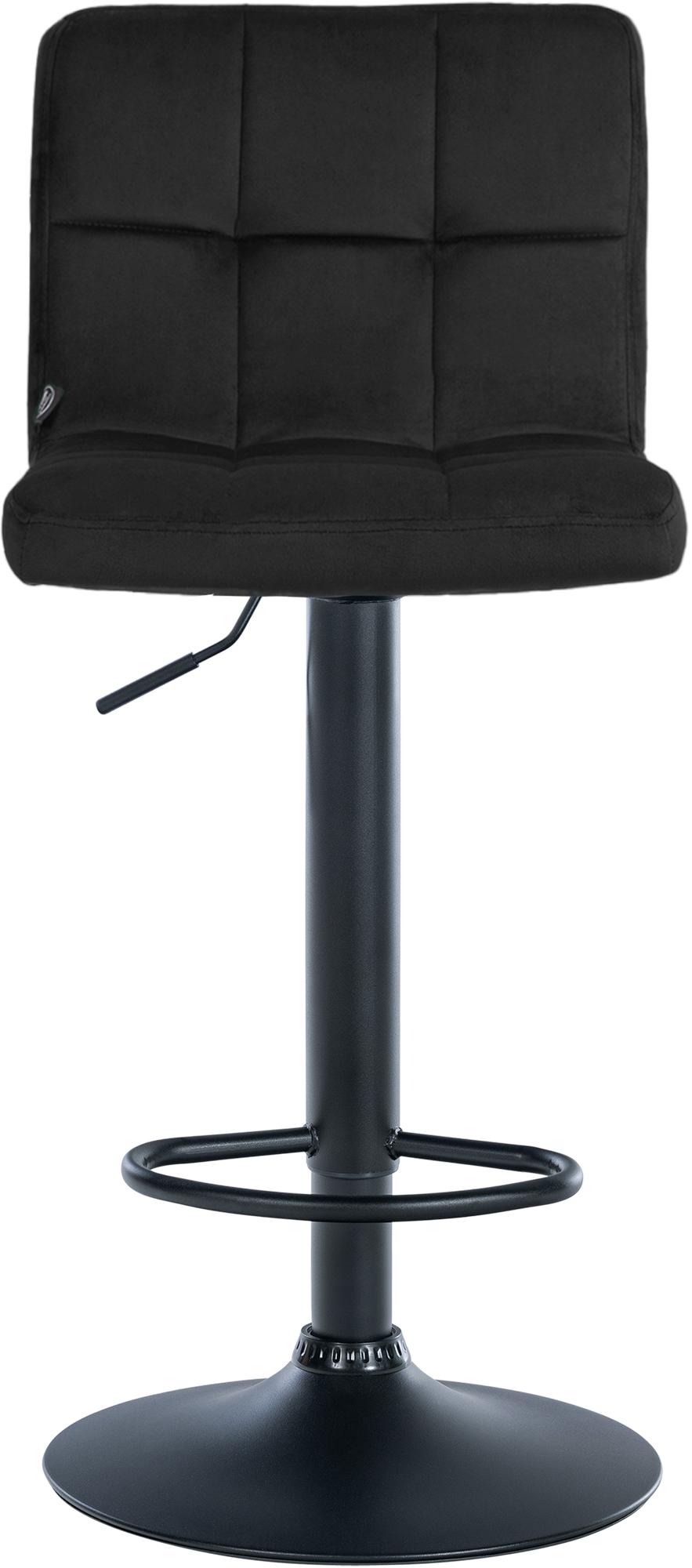 Barhocker Peru Samt schwarz