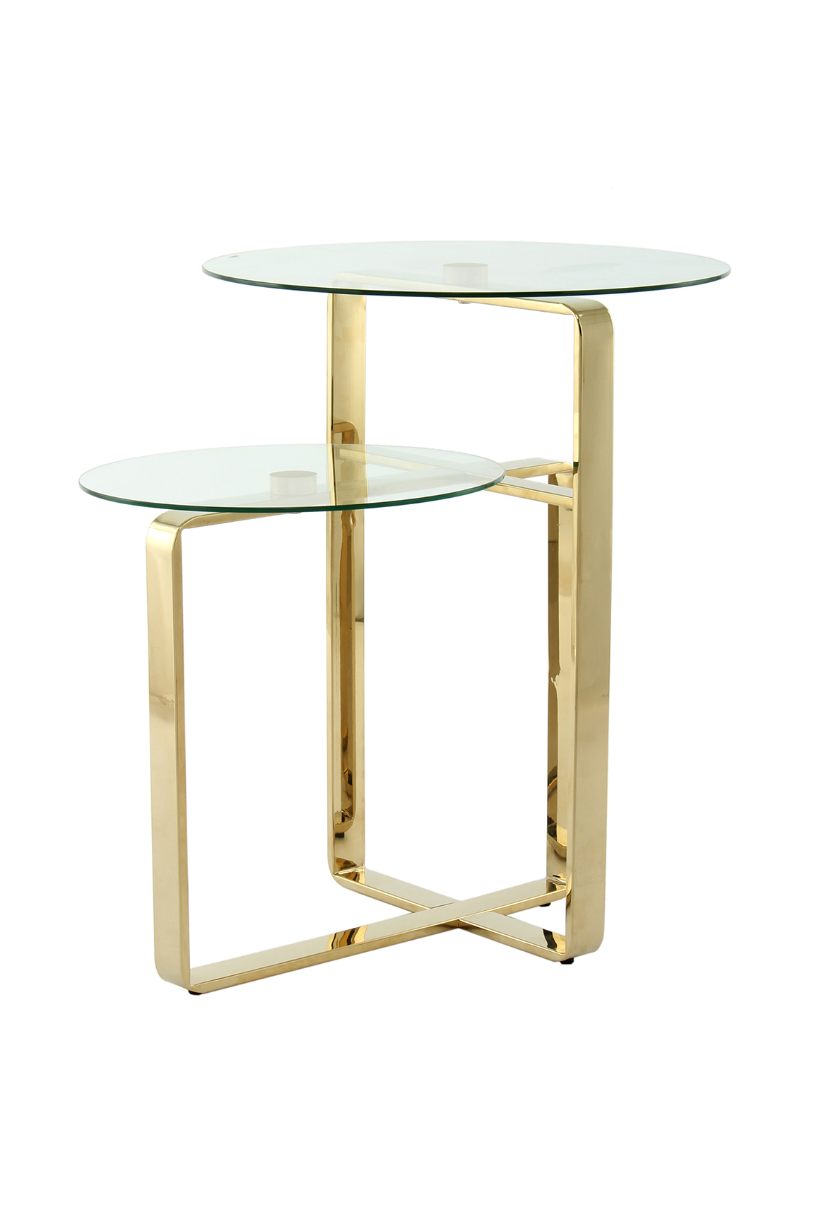 Beistelltisch mit Goldfarbe