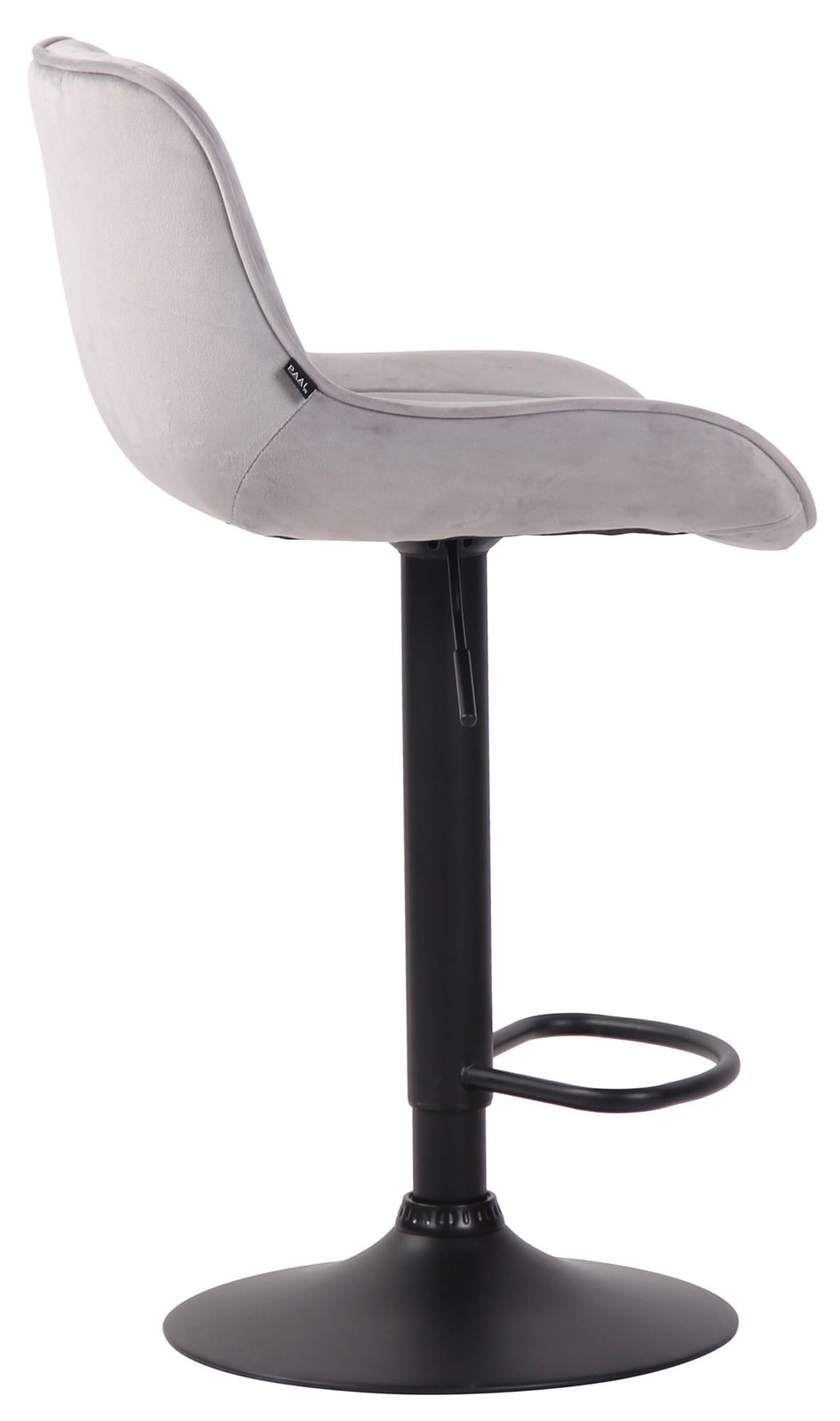2er Set Barhocker Lentini Samt schwarz