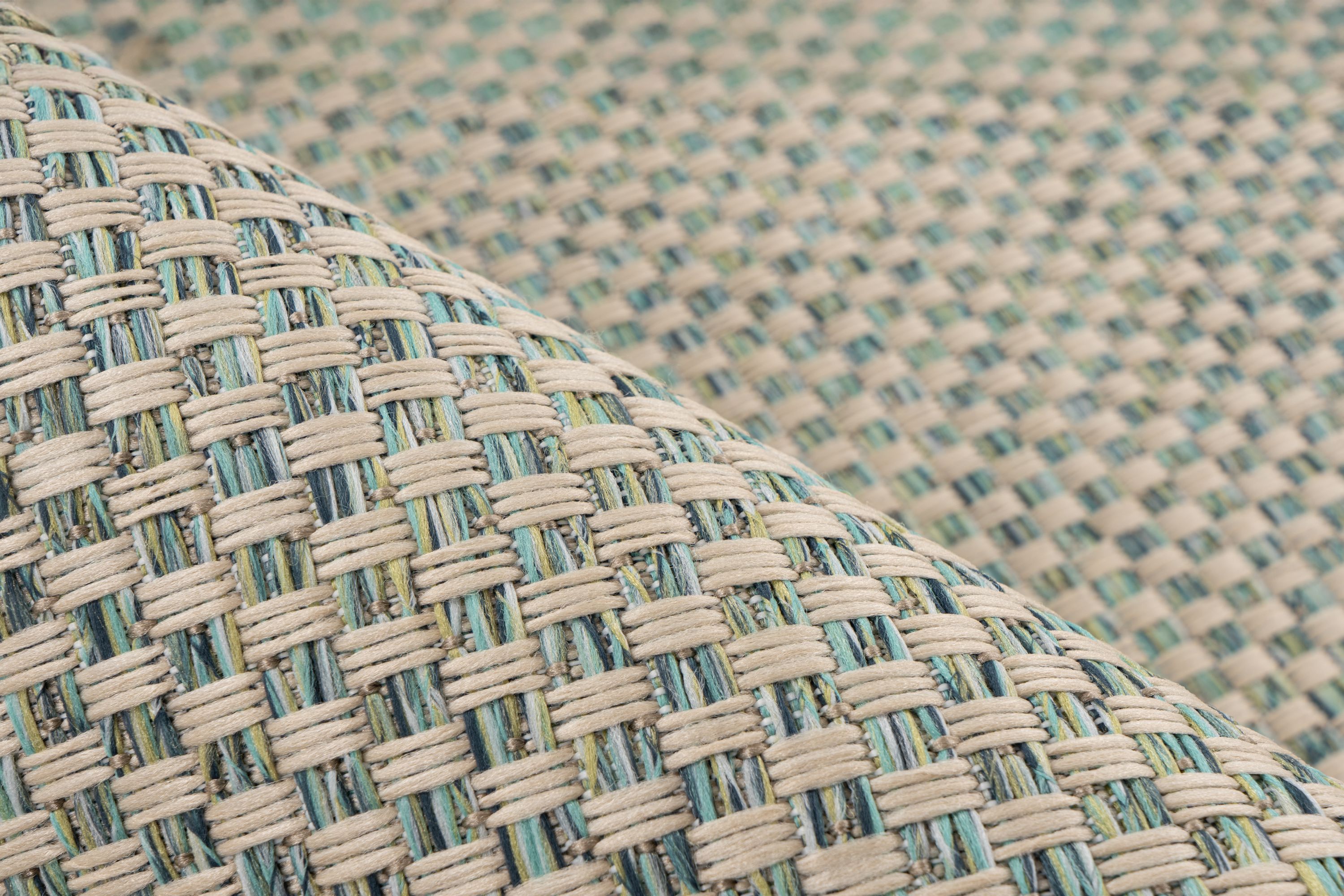 Teppich Tribal 125 Türkis 160cm x 230cm