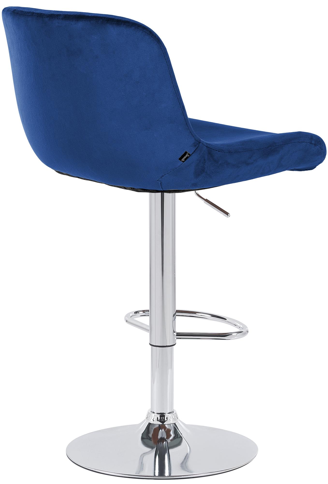Barhocker Solon Chrom Samt