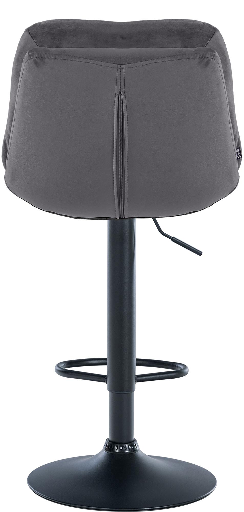 Barhocker Laurel Samt schwarz