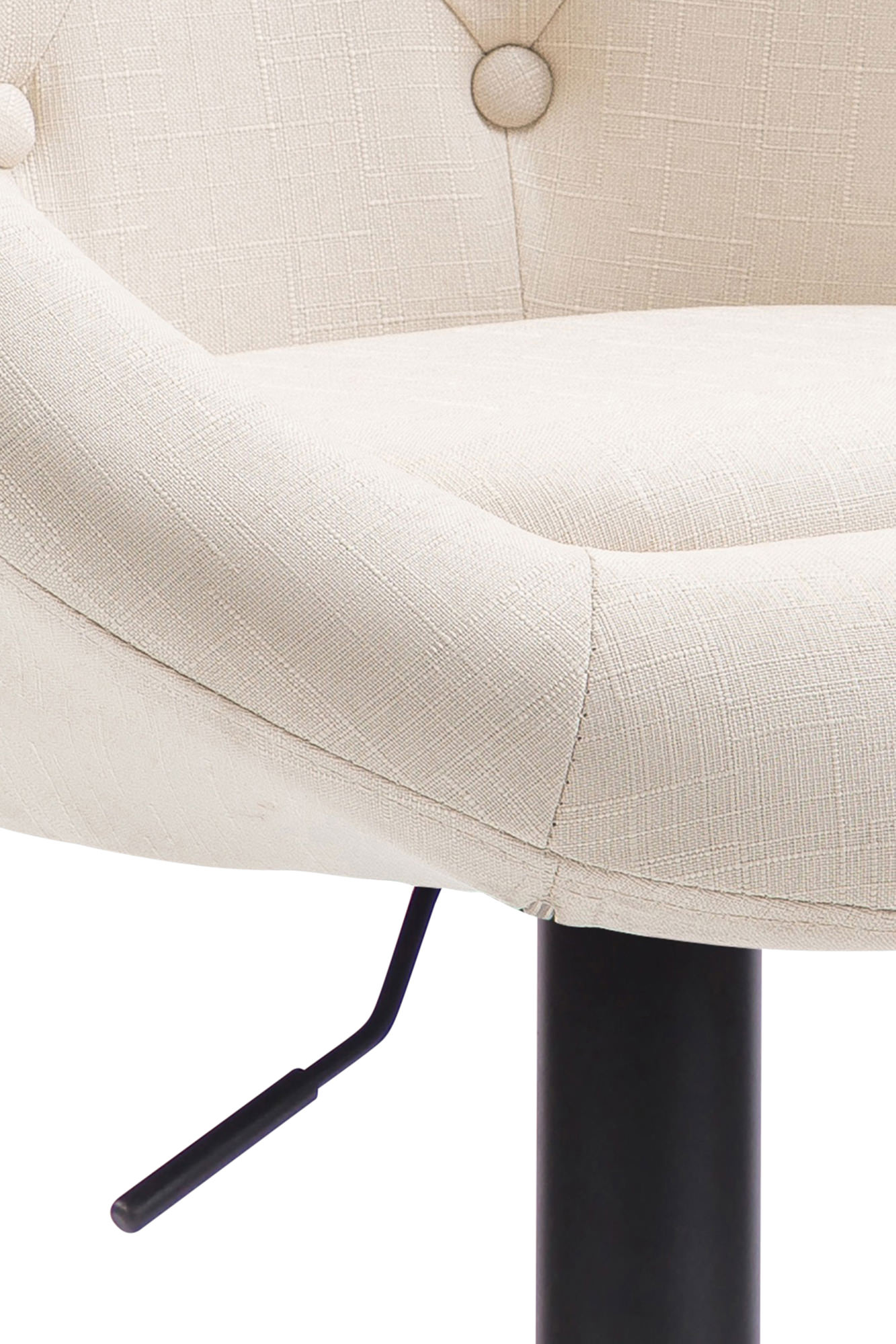 Barhocker London V2 Stoff schwarz
